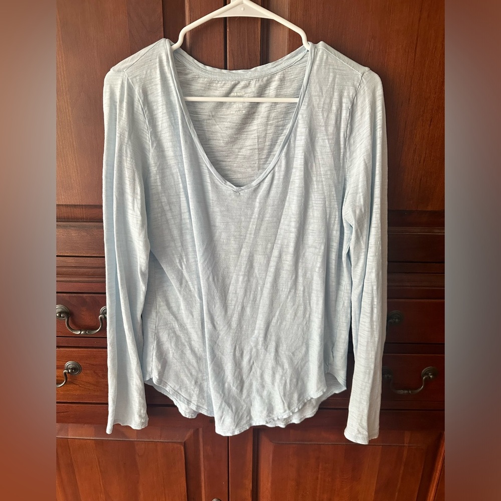 Old Navy Light Blue Everywhere shirt